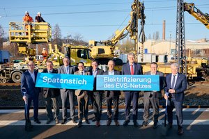 Spatenstich Elektrifizierung des EVS-Netzes am 02.02.2026, Bahnhof Herzogenrath Spatenstich Elektrifizierung des EVS-Netzes am 02.02.2026, Bahnhof Herzogenrath